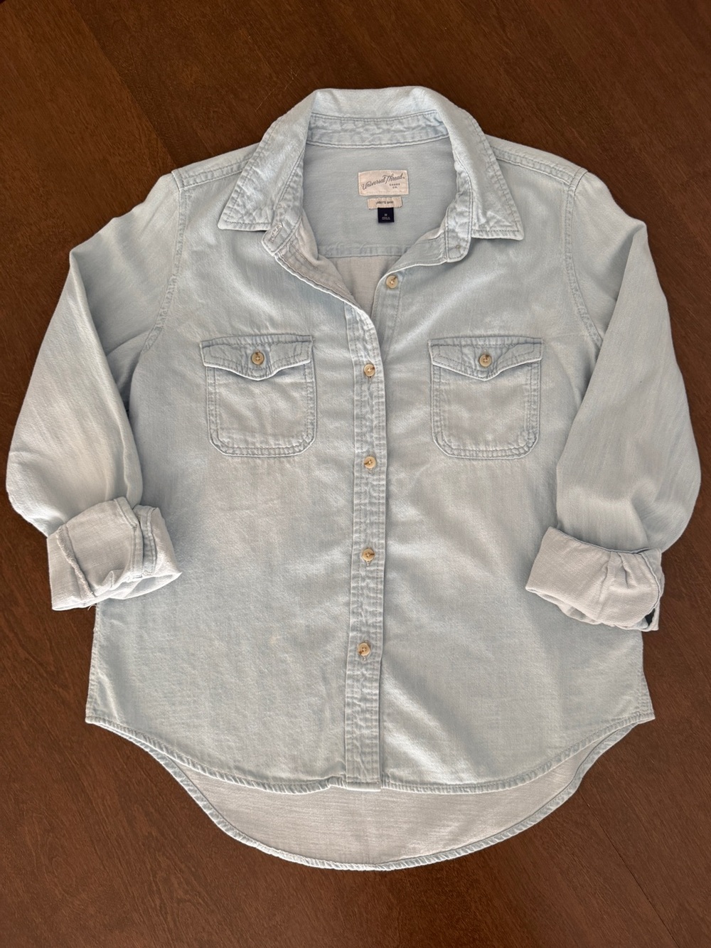 Light Blue Denim Button Up Shirt | M